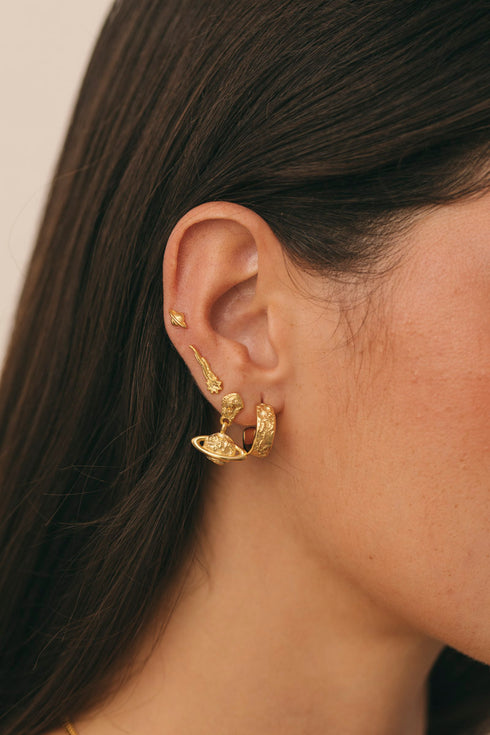 MINI SATURN STUD GOUD